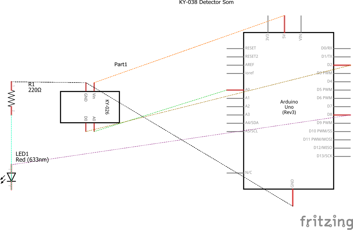 Schematics Módulo KY-038 detector de som