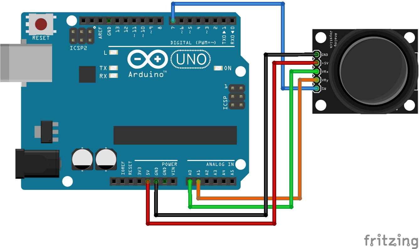 Circuito Joystick analógico
