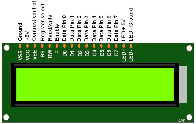 Display LCD de 16x2