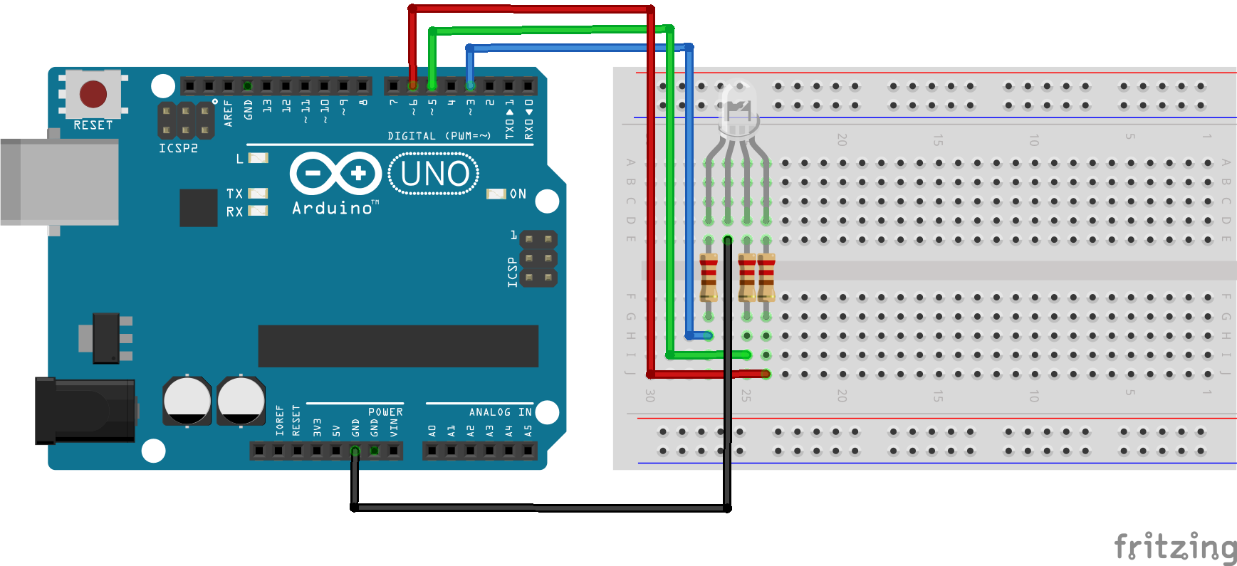 Circuito LED RGB