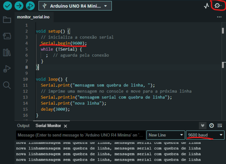 Arduino IDE Monitor Serial