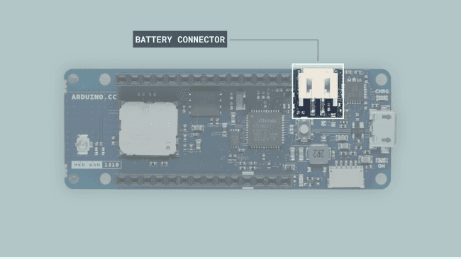 Alimentação via conector de bateria
