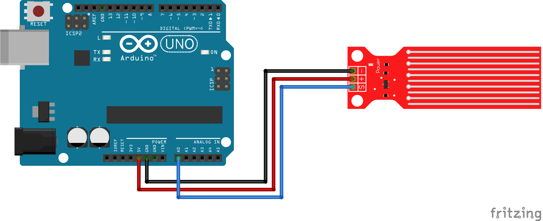 Circuito Sensor de nível de água