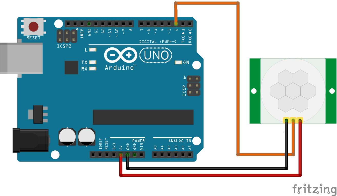 Circuito sensor de presença HC-SR501