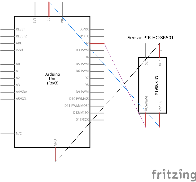 Schematics sensor de presença HC-SR501